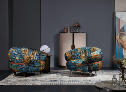 Design armchair couch sofa relax fabric lounge luxury television club upholstery